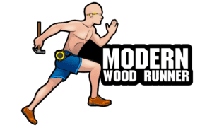 Modern Wood Runner Logo